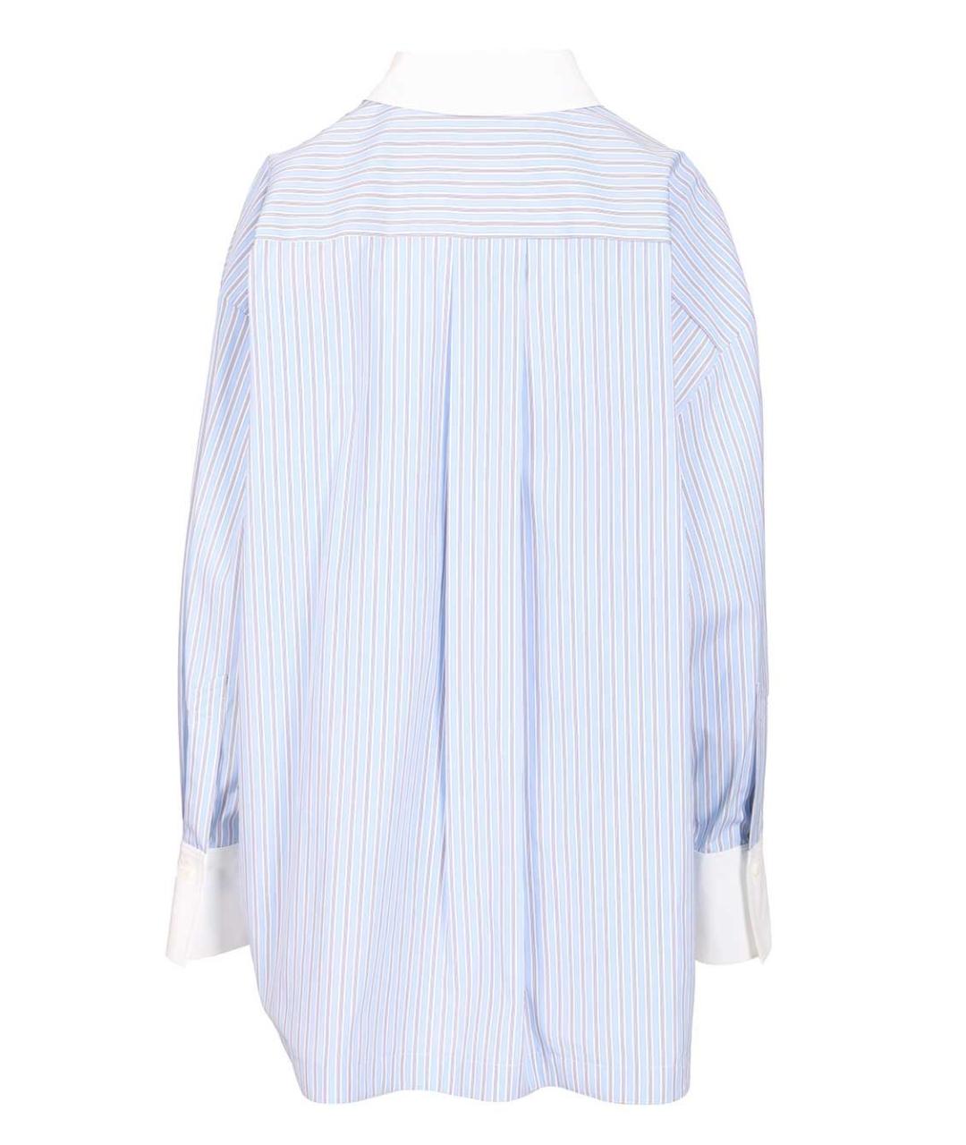 THE ATTICO Голубая хлопковая рубашка, фото 2