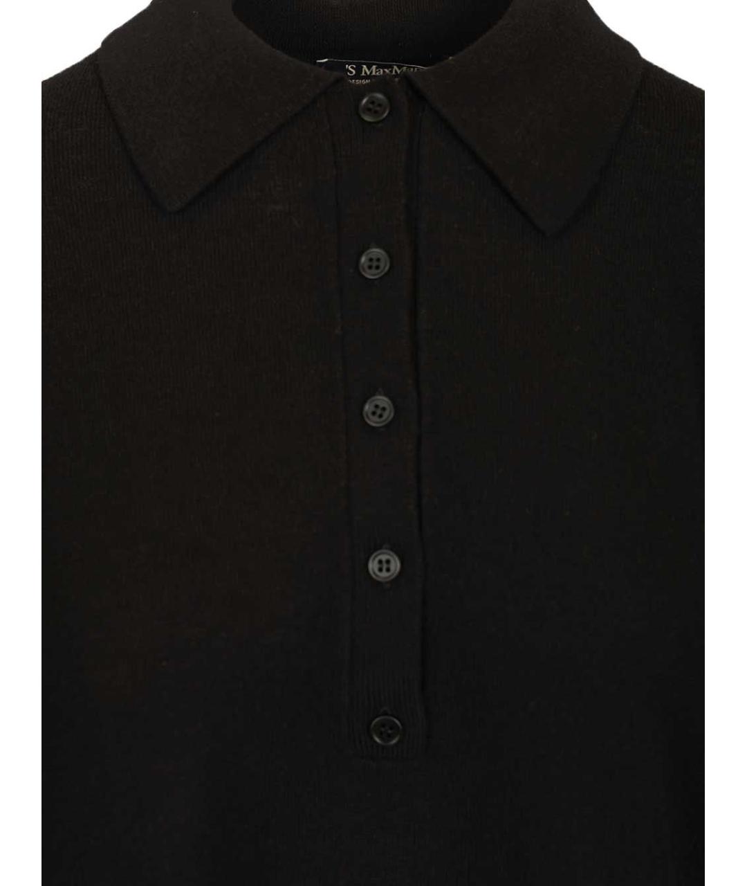 'S MAX MARA Черный шерстяной джемпер / свитер, фото 4