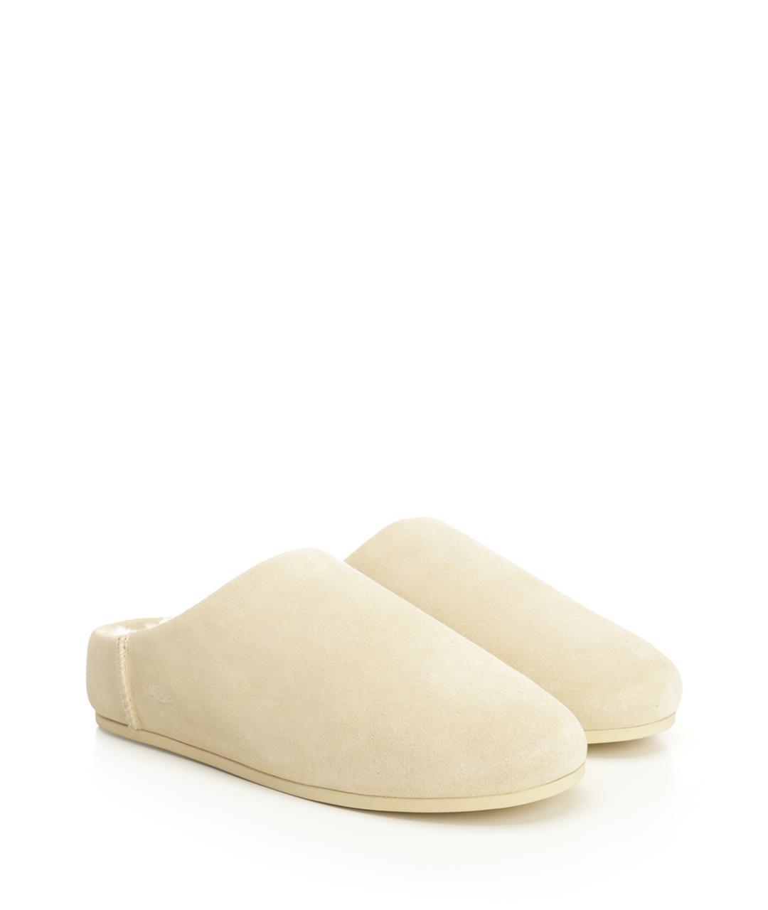 UGG AUSTRALIA Бежевые замшевые сабо, фото 2