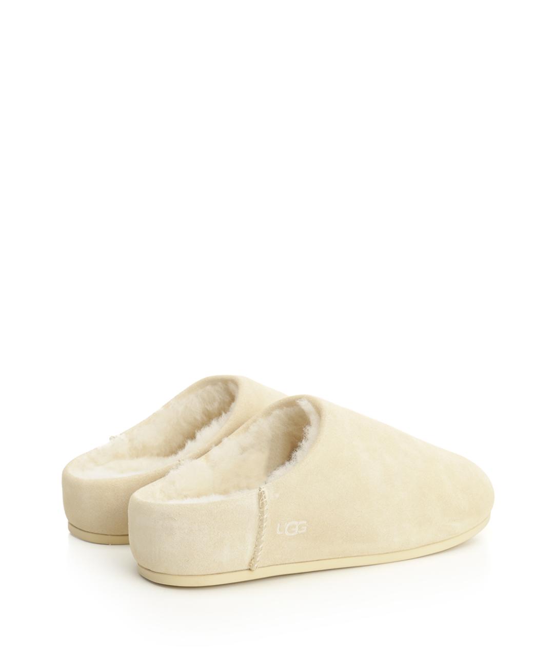 UGG AUSTRALIA Бежевые замшевые сабо, фото 3