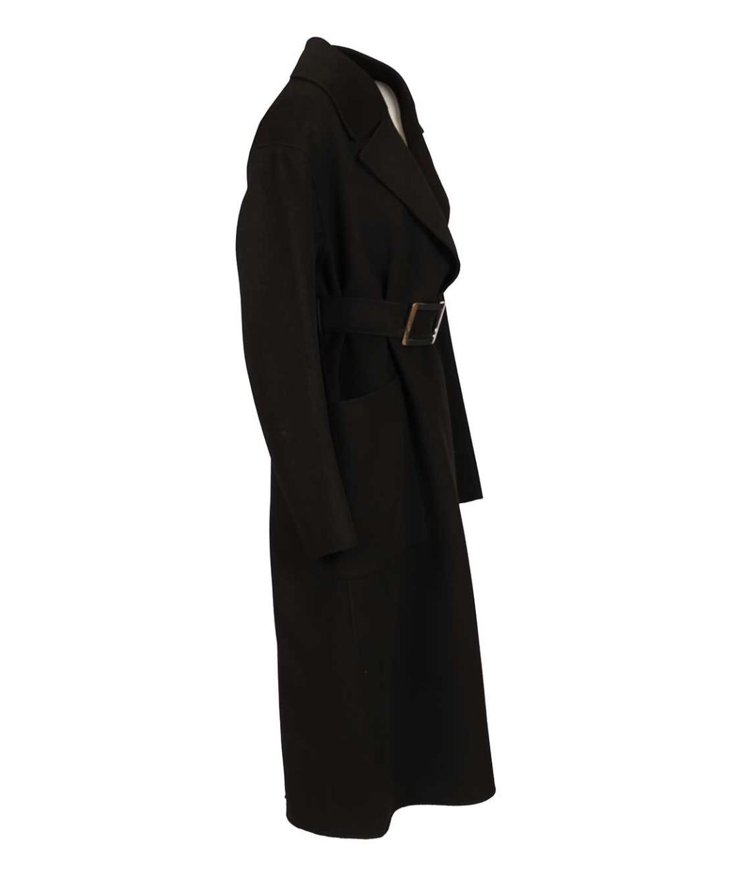 SPORTMAX Черное шерстяное пальто, фото 3