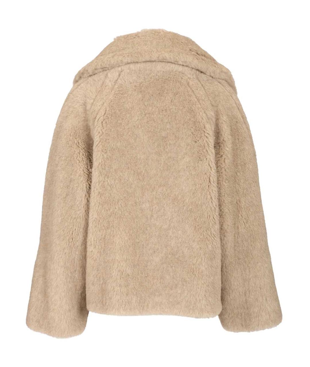 MAX MARA Бежевая меховая шуба, фото 2