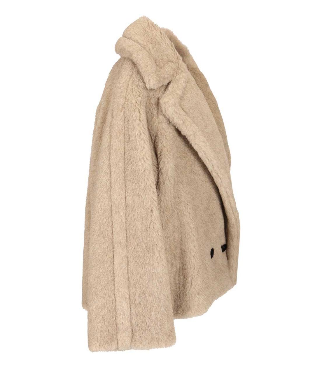 MAX MARA Бежевая меховая шуба, фото 3