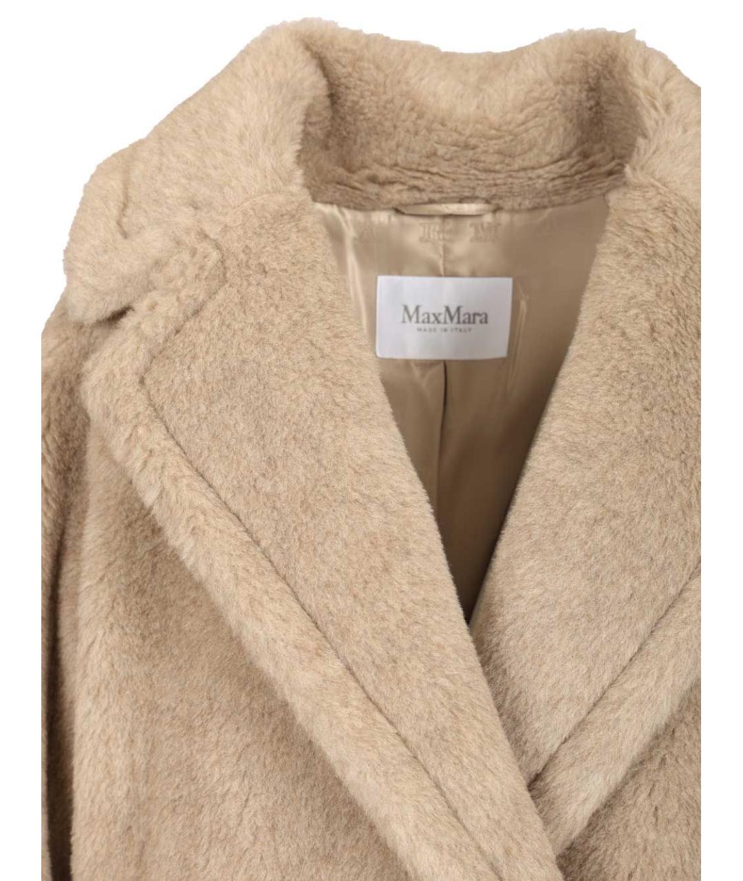 MAX MARA Бежевая меховая шуба, фото 4