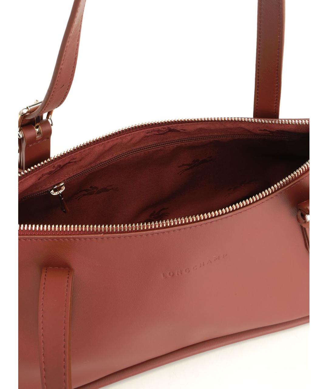 LONGCHAMP Красная кожаная сумка через плечо, фото 4