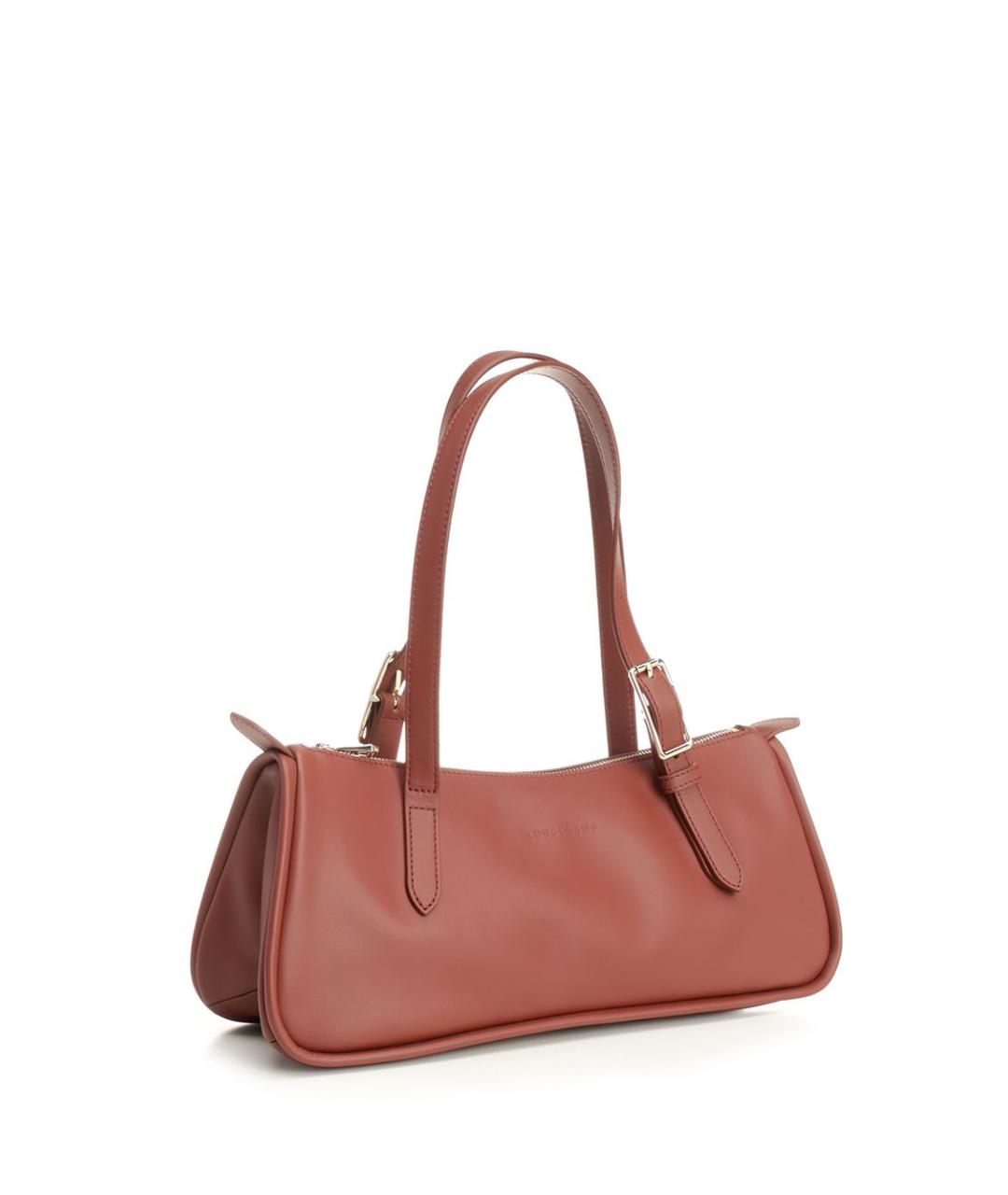 LONGCHAMP Красная кожаная сумка через плечо, фото 2