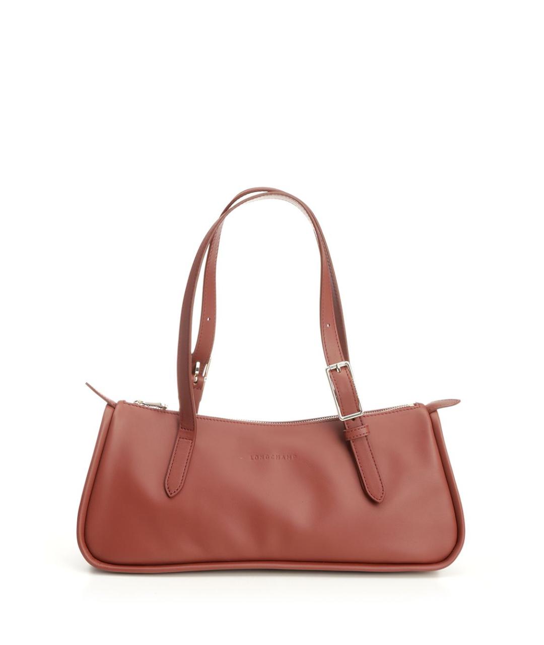 LONGCHAMP Красная кожаная сумка через плечо, фото 1