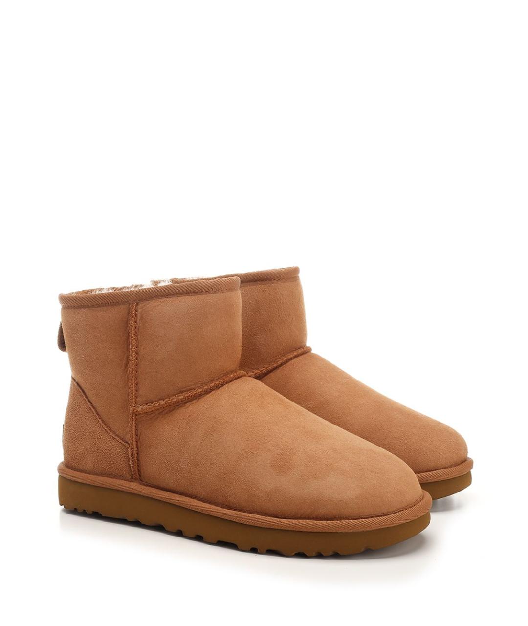 UGG AUSTRALIA Коричневые замшевые ботинки, фото 2