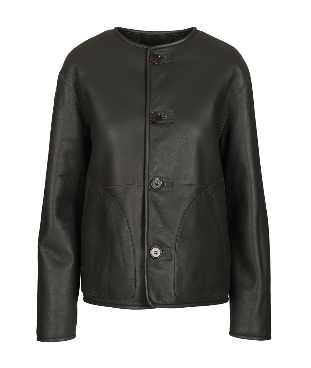 ARMA Зеленая кожаная куртка, фото 2