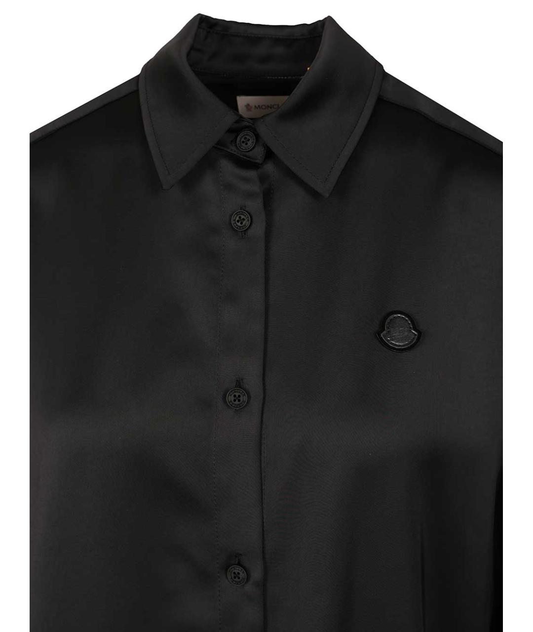 MONCLER Черная полиамидовая рубашка, фото 4