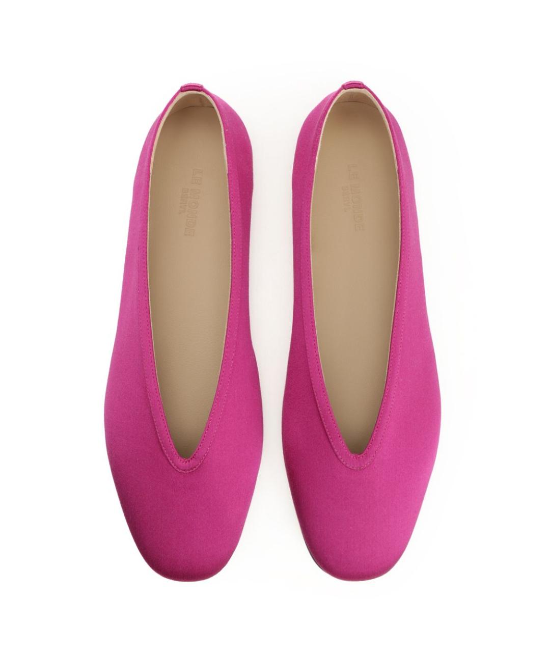 LE MONDE BERYL Розовые текстильные балетки, фото 5