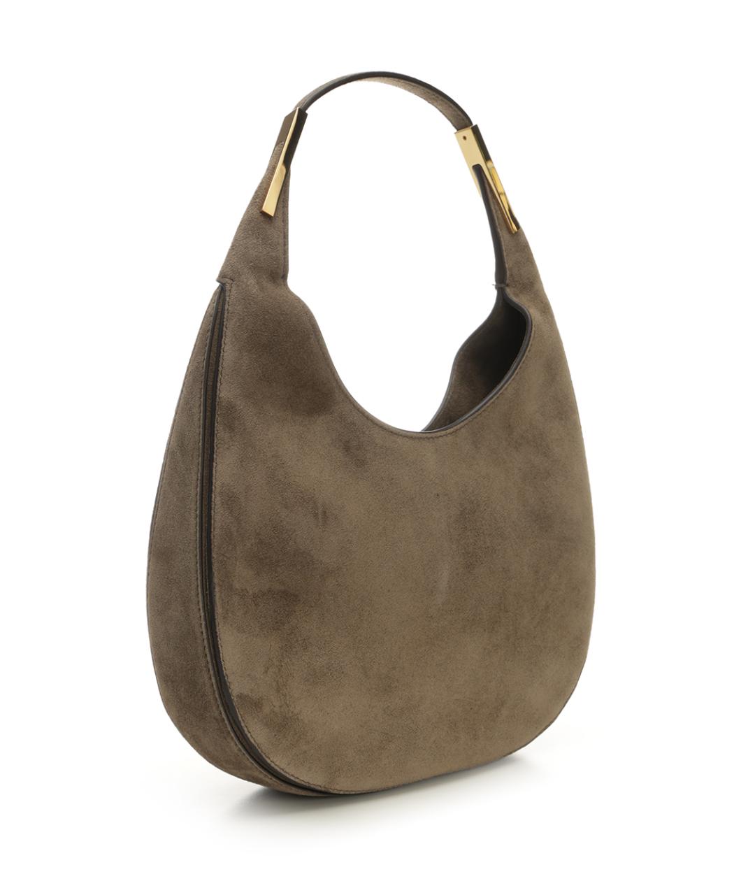 Savette Коричневая замшевая сумка через плечо, фото 2