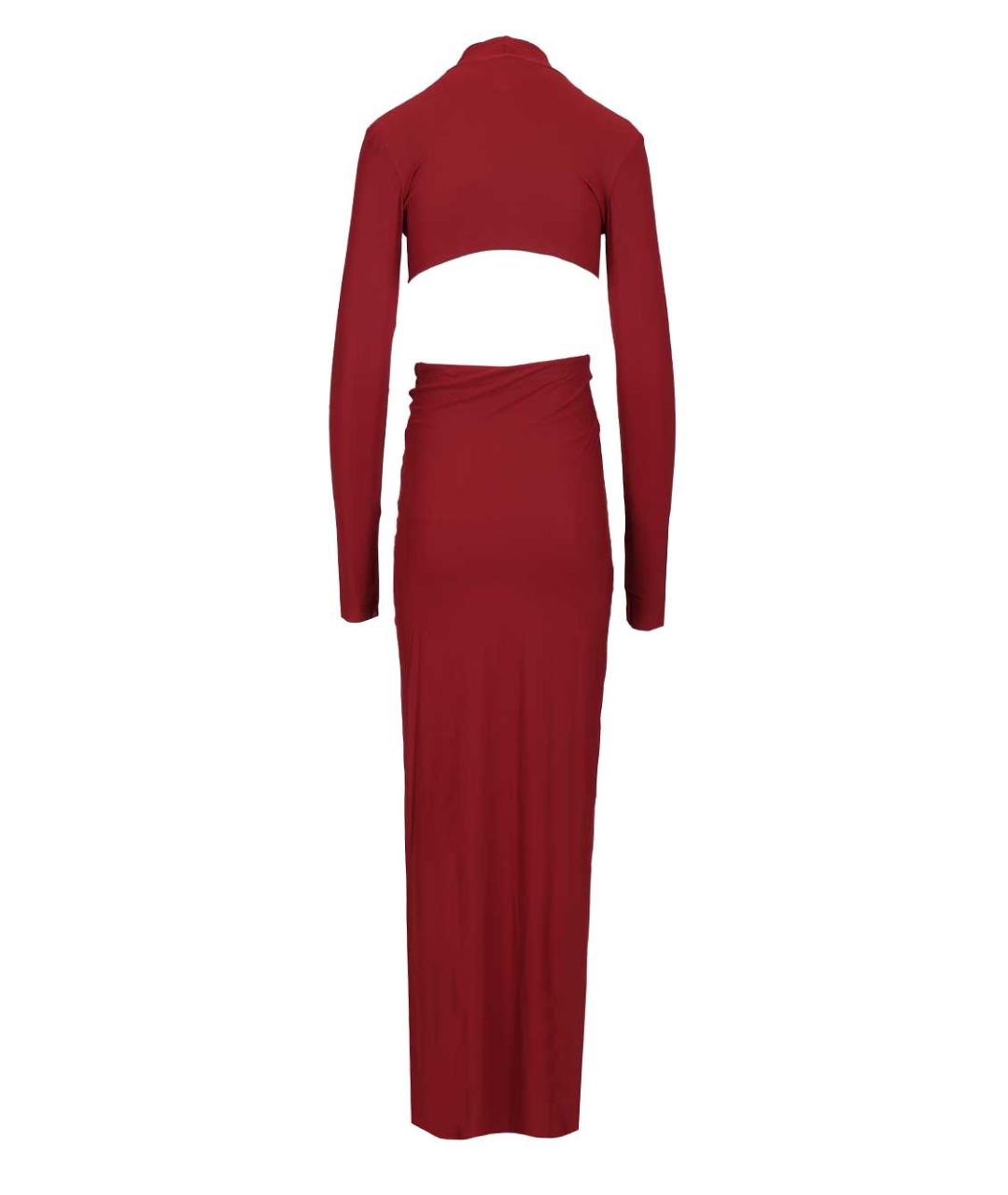 AMAZUIN Бордовое полиамидовое вечернее платье, фото 2