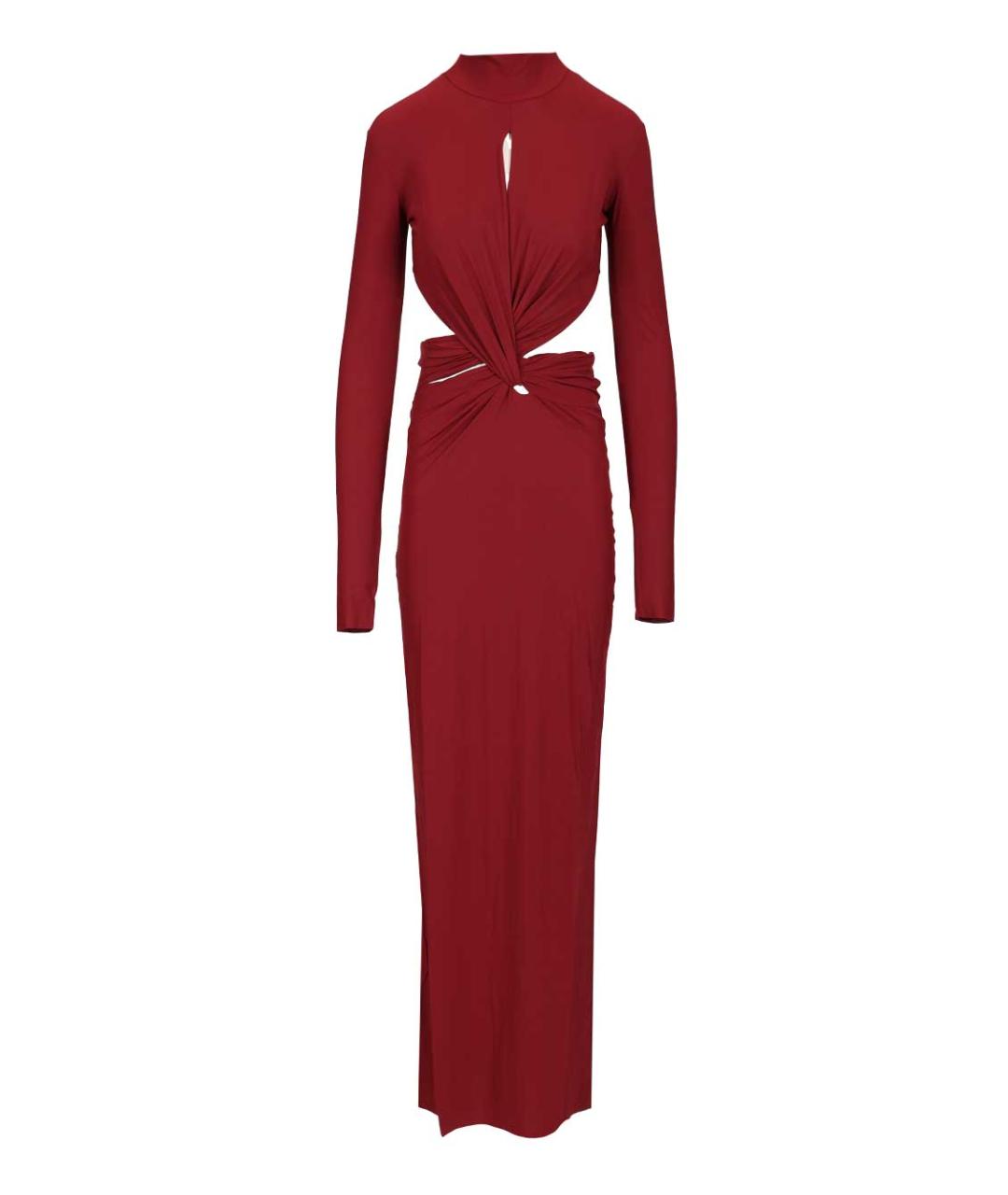 AMAZUIN Бордовое полиамидовое вечернее платье, фото 1