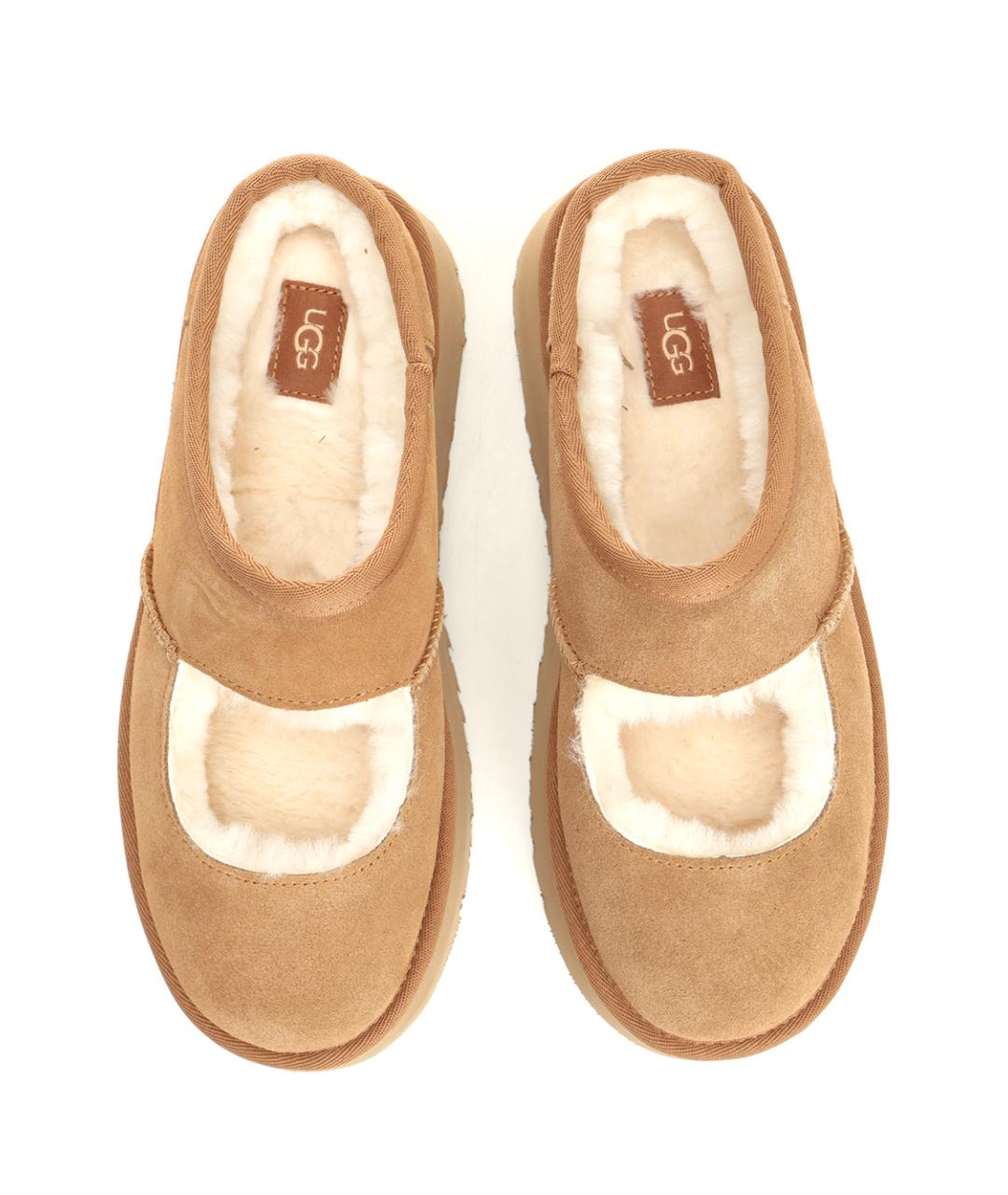 UGG AUSTRALIA Коричневые замшевые балетки, фото 5