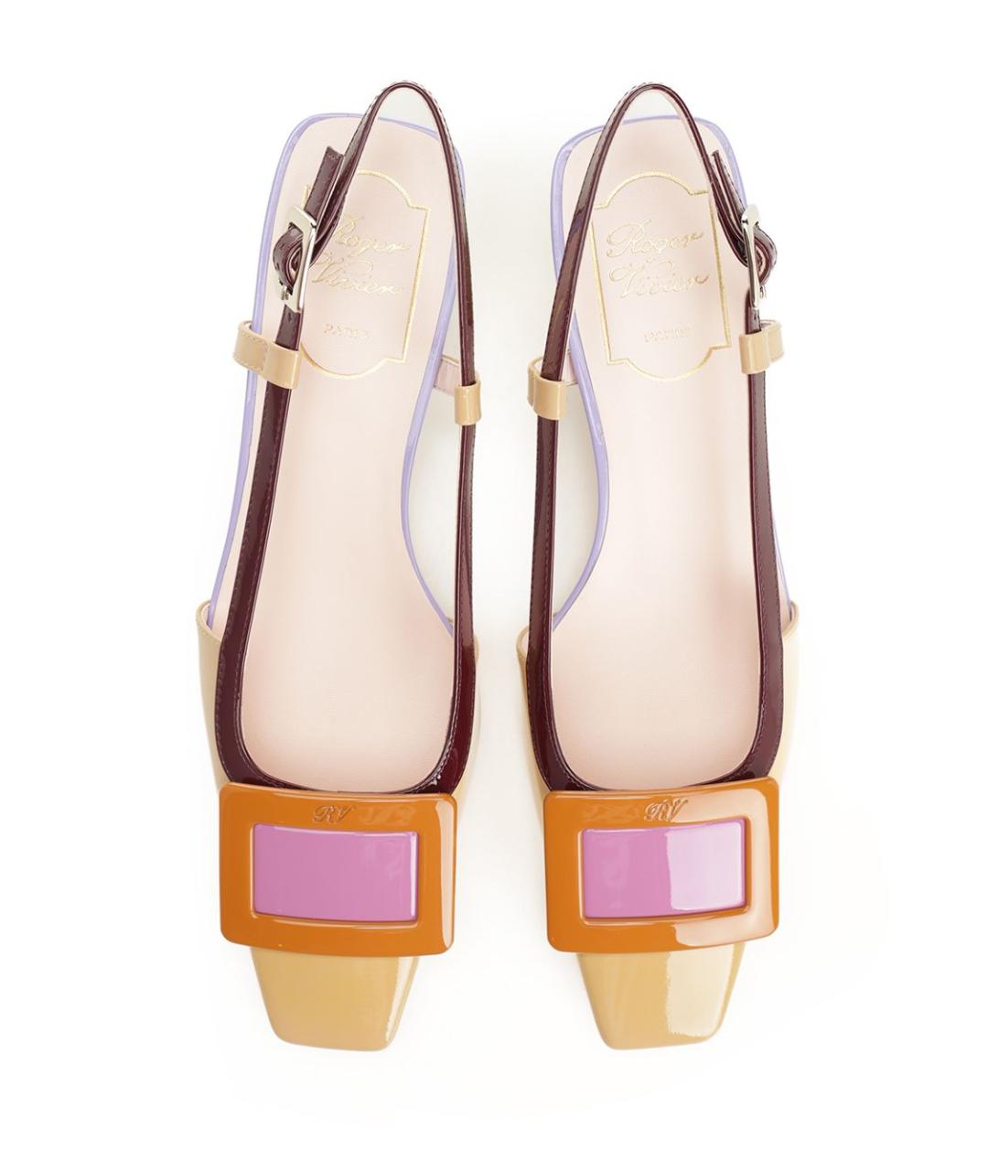 ROGER VIVIER Мульти туфли из лакированной кожи, фото 4