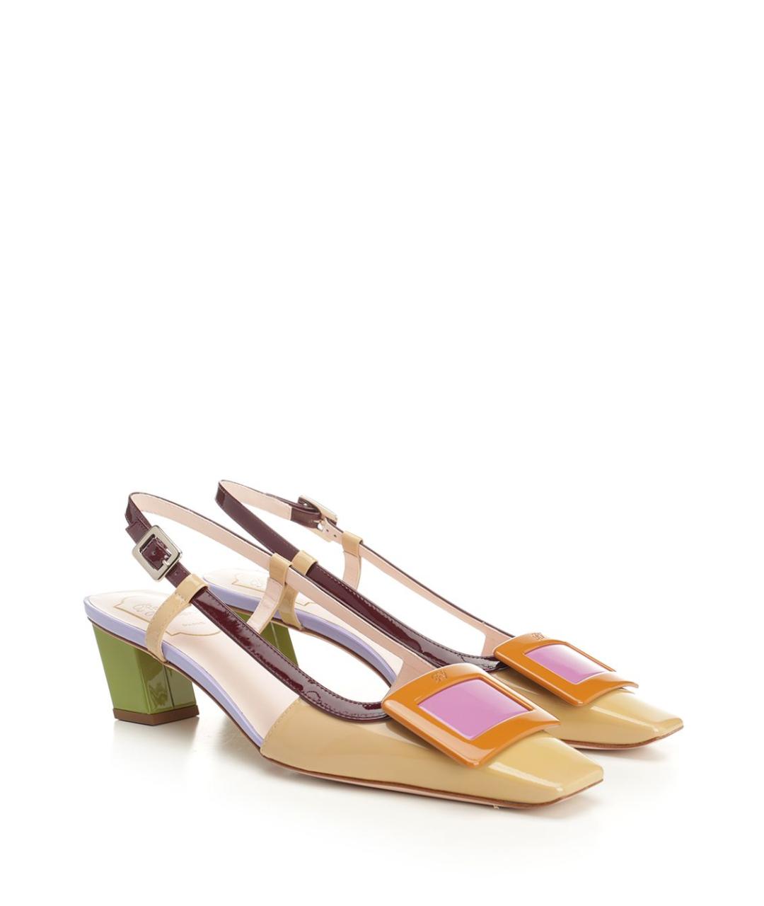 ROGER VIVIER Мульти туфли из лакированной кожи, фото 2