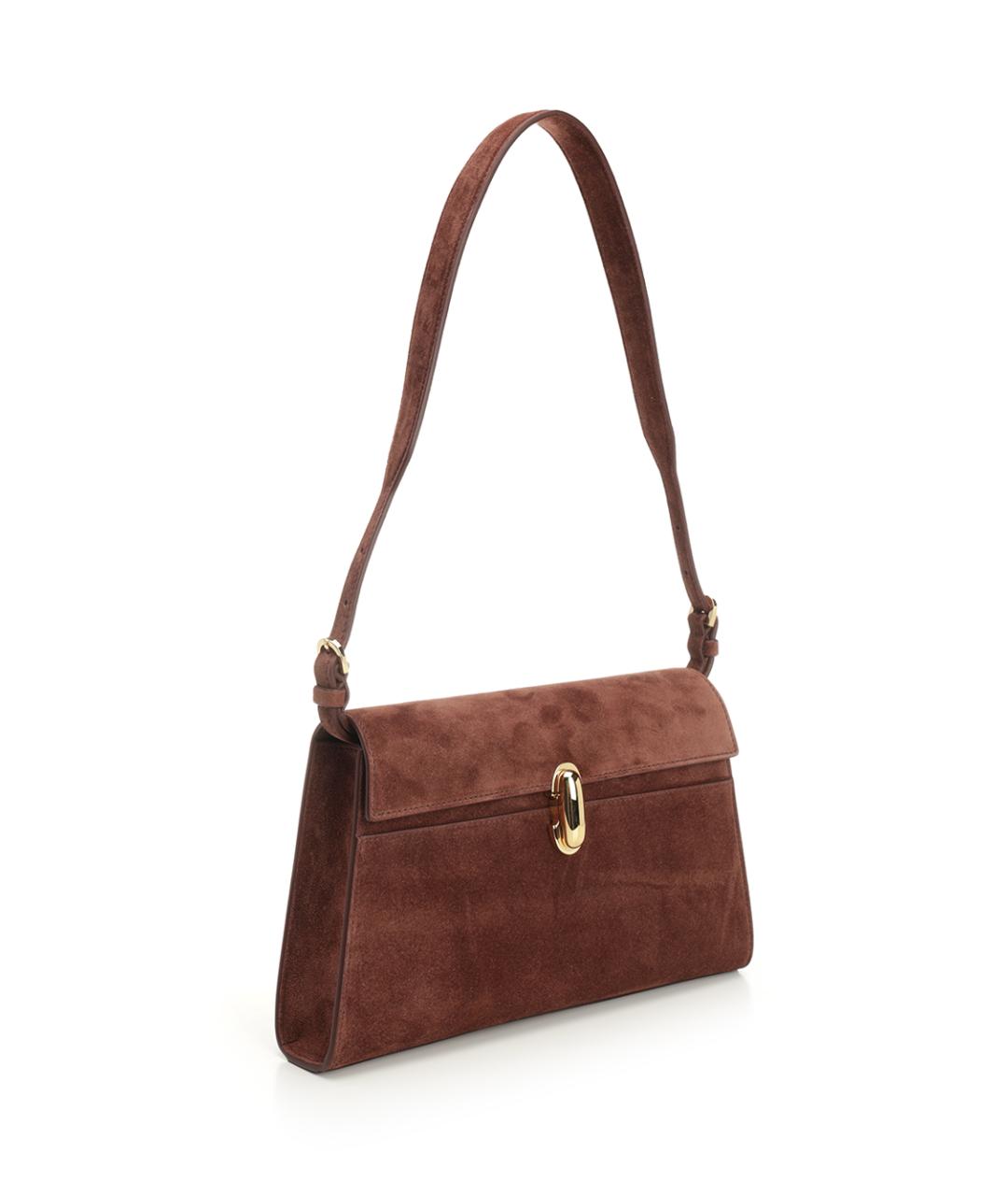Savette Коричневая замшевая сумка через плечо, фото 2