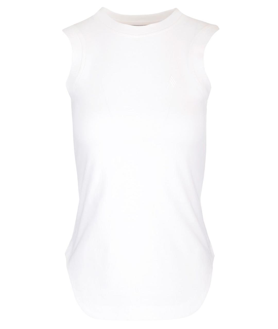 THE ATTICO Белая хлопковая майка, фото 1