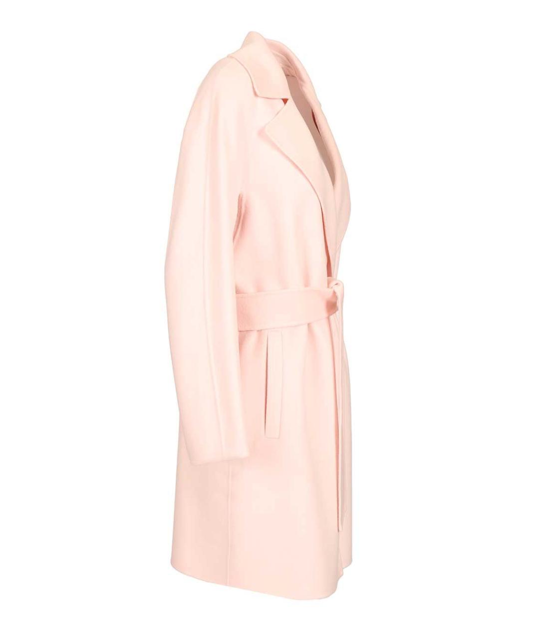 MAX MARA STUDIO Розовое шерстяное пальто, фото 3