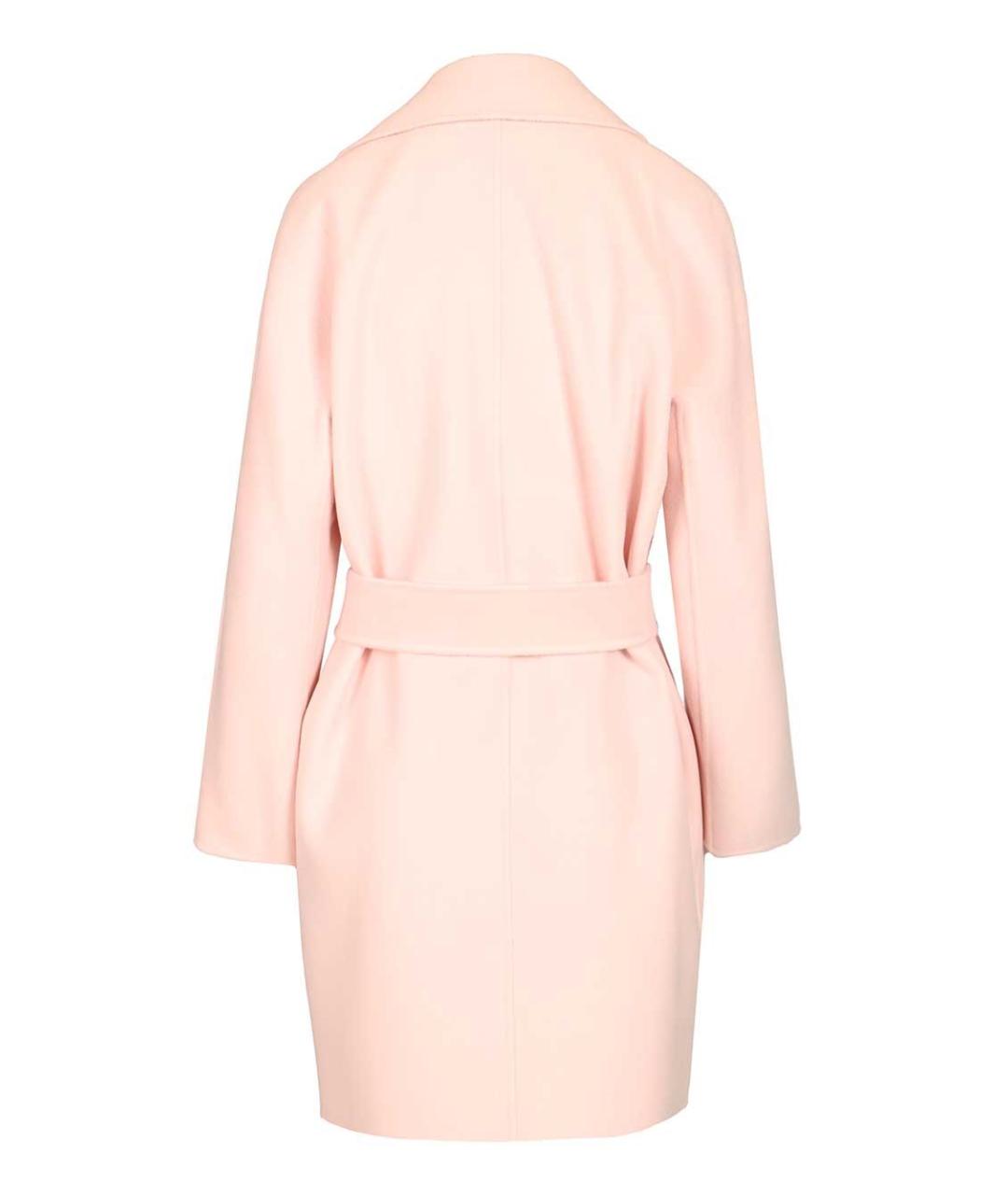 MAX MARA STUDIO Розовое шерстяное пальто, фото 2