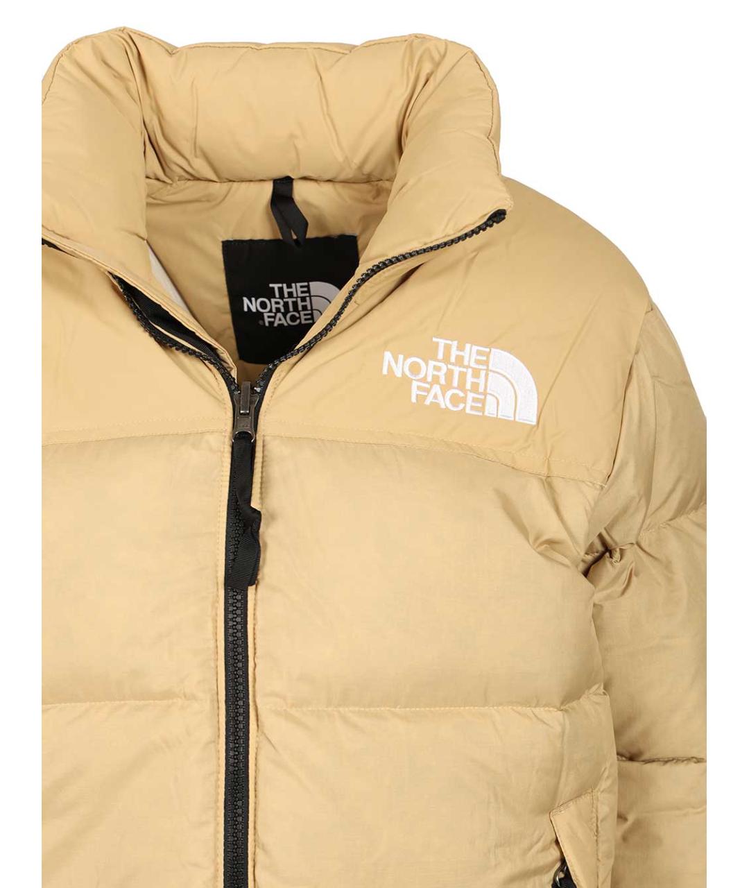 THE NORTH FACE Бежевый полиамидовый пуховик, фото 4