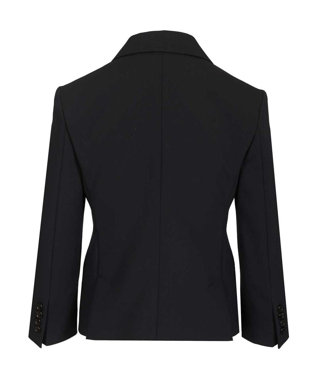 MAX MARA Темно-синий шерстяной жакет/пиджак, фото 2