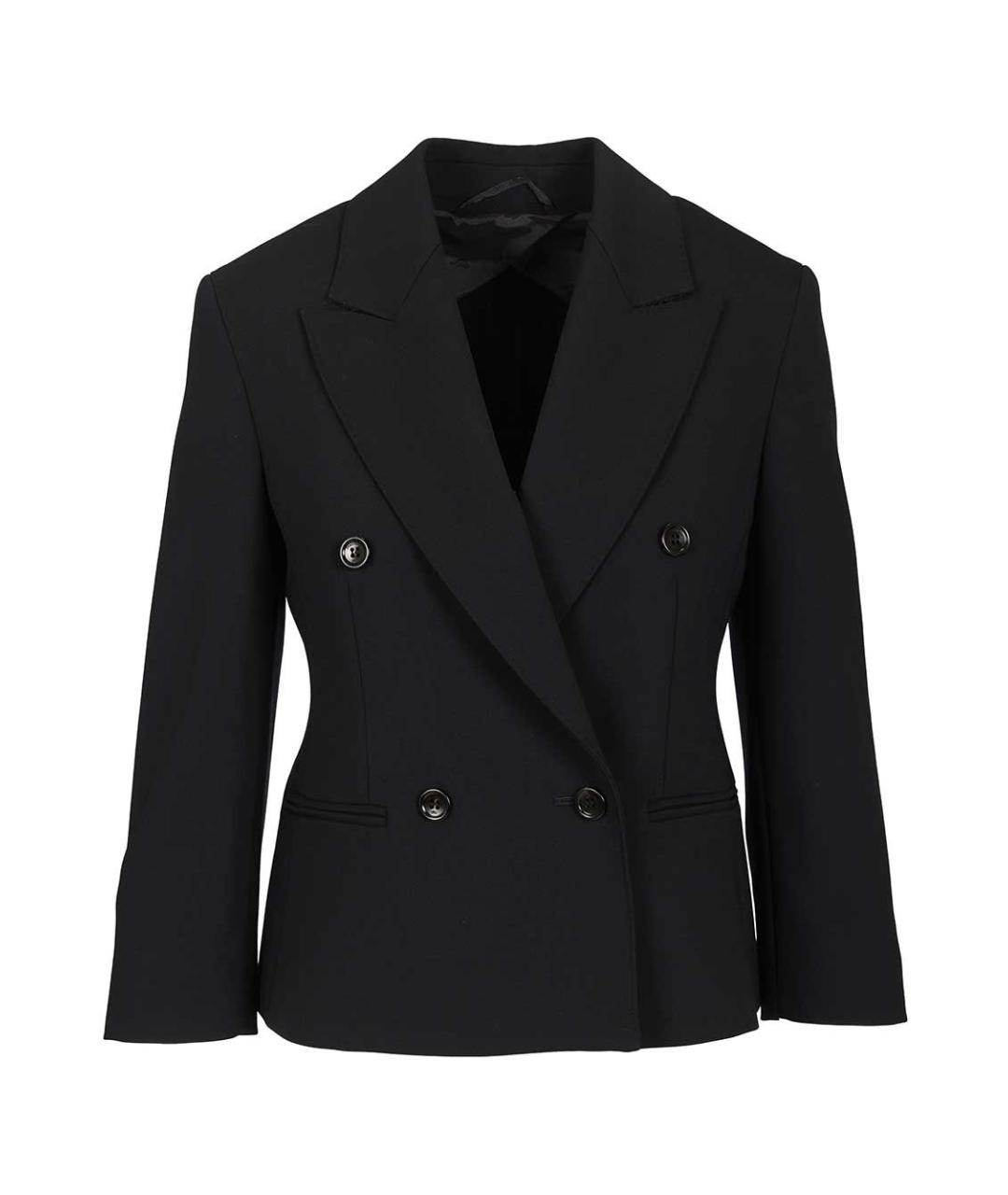 MAX MARA Темно-синий шерстяной жакет/пиджак, фото 1