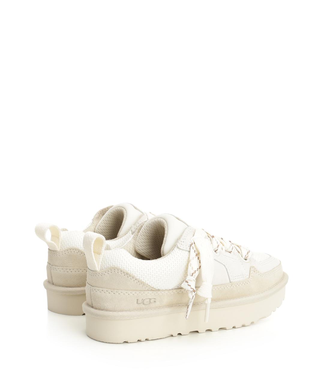 UGG AUSTRALIA Белые кожаные кроссовки, фото 3