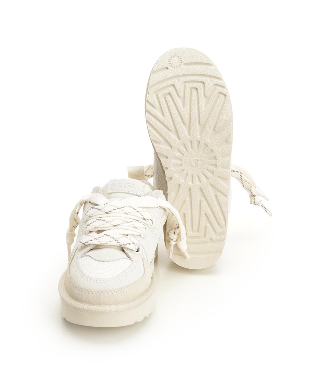 UGG AUSTRALIA Белые кожаные кроссовки, фото 5