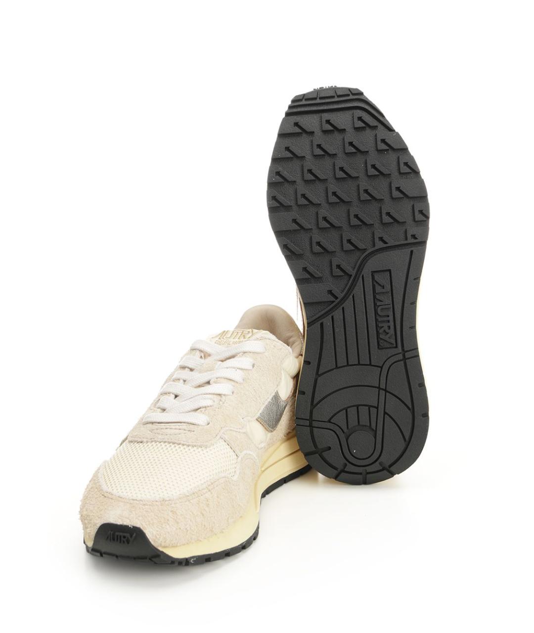 AUTRY Бежевые текстильные кроссовки, фото 5
