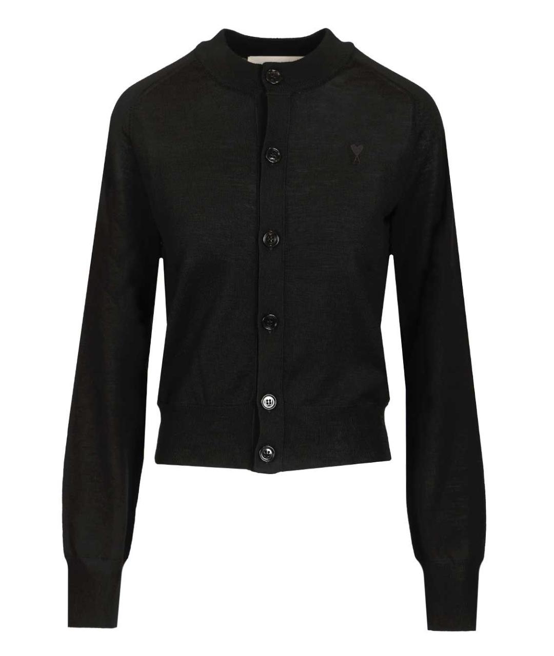 Ami Paris Черный шерстяной кардиган, фото 1