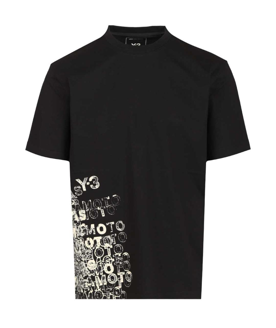 ADIDAS Черная хлопковая футболка, фото 1