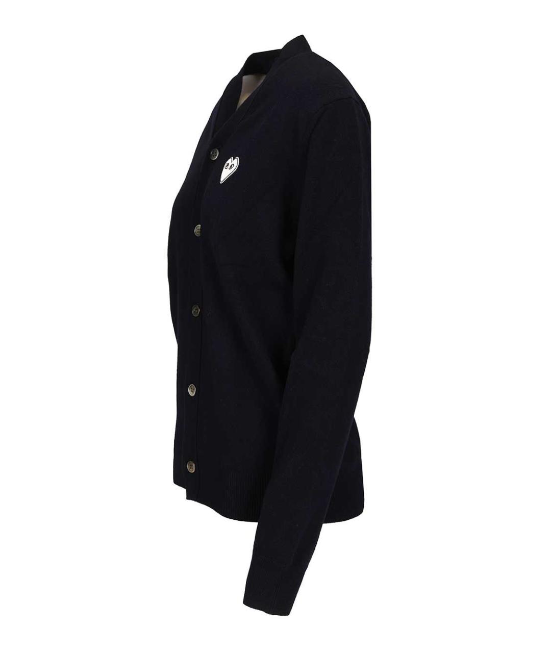 COMME DES GARÇONS PLAY Синий шерстяной джемпер / свитер, фото 3