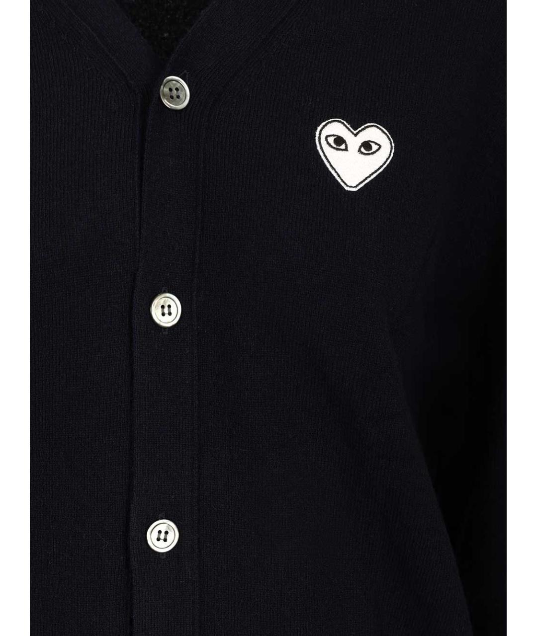 COMME DES GARÇONS PLAY Синий шерстяной джемпер / свитер, фото 4