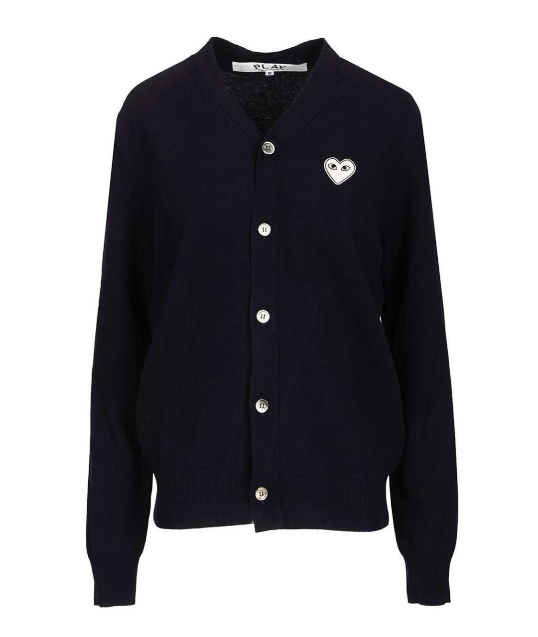 COMME DES GARÇONS PLAY Синий шерстяной джемпер / свитер, фото 1