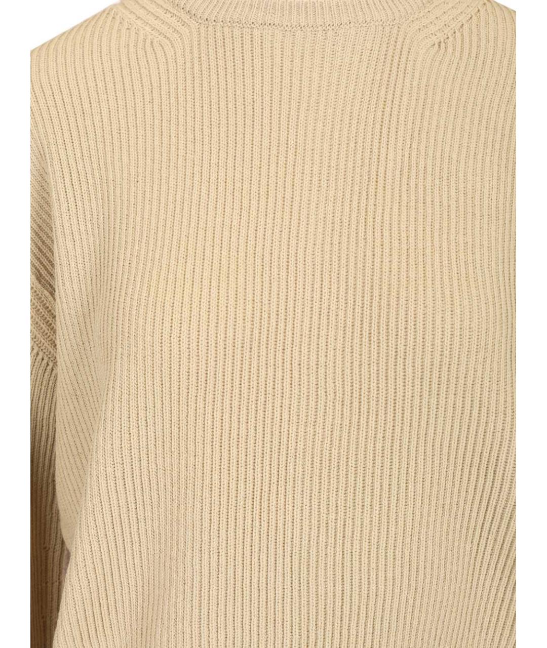 RICK OWENS Бежевый шерстяной джемпер / свитер, фото 4
