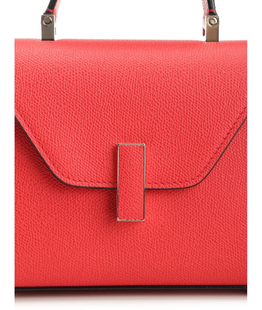 VALEXTRA Красная кожаная сумка тоут, фото 5