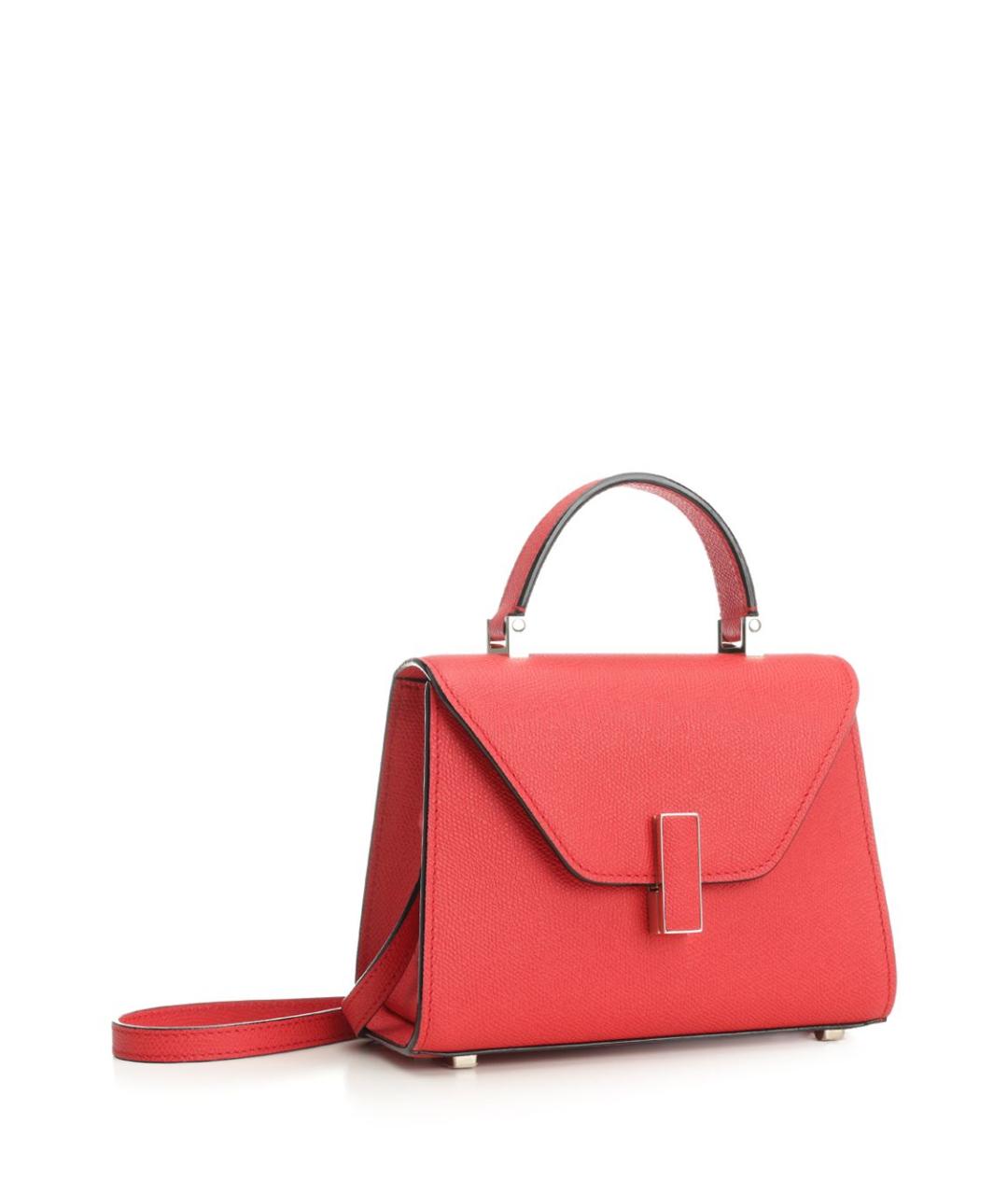VALEXTRA Красная кожаная сумка тоут, фото 2