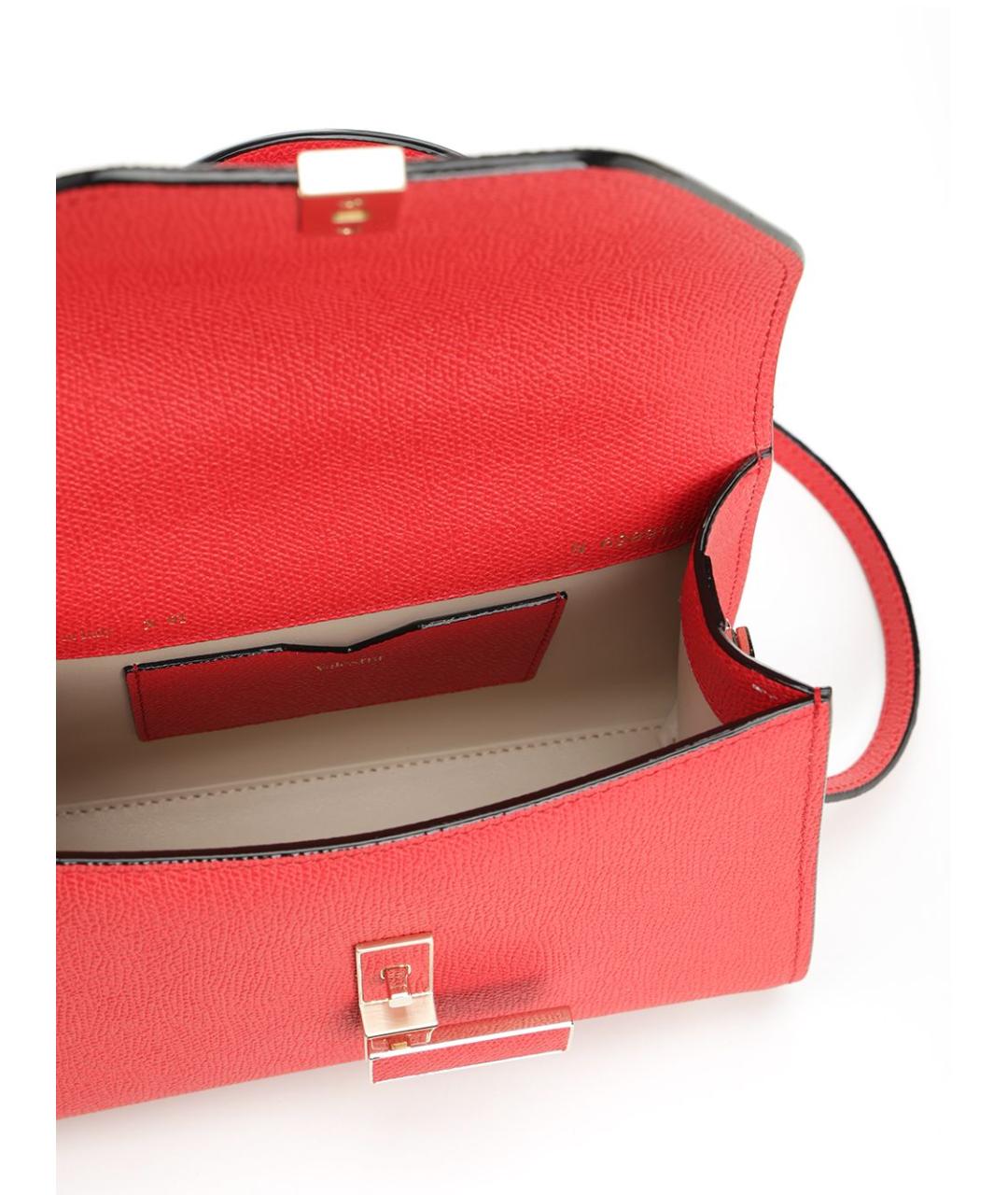 VALEXTRA Красная кожаная сумка тоут, фото 4