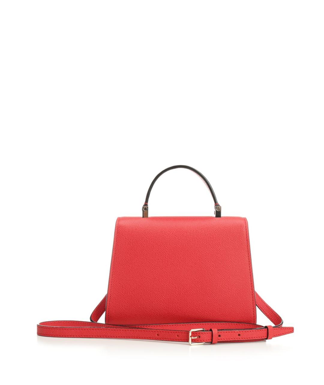VALEXTRA Красная кожаная сумка тоут, фото 3