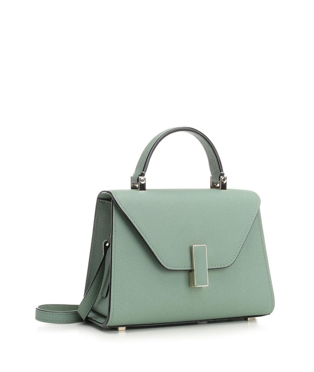 VALEXTRA Зеленая кожаная сумка тоут, фото 2