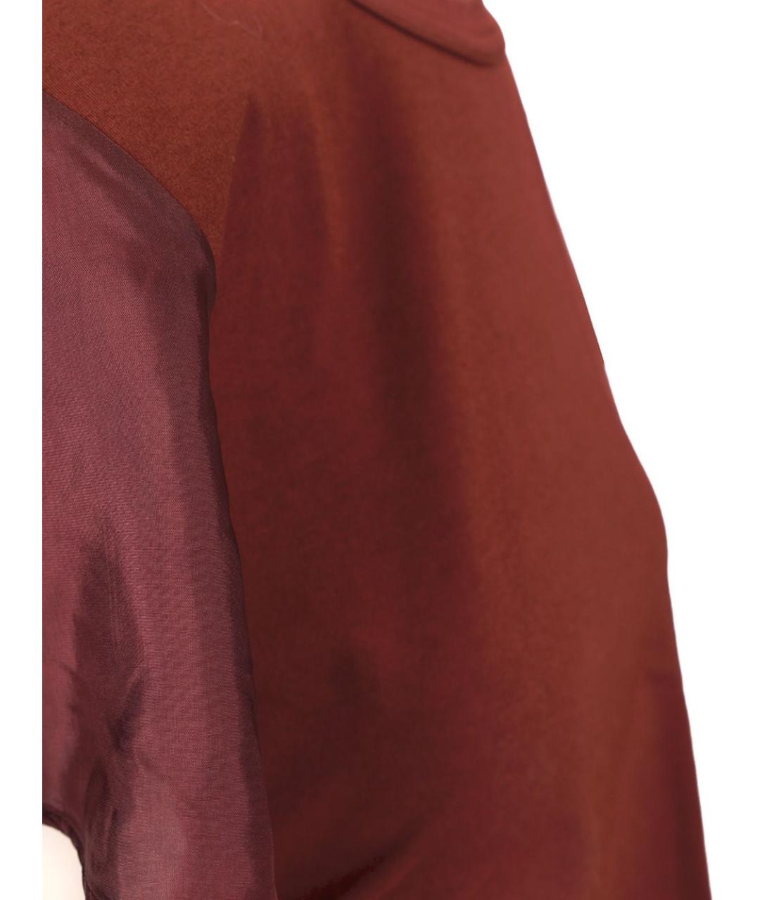 FORTE FORTE Бордовая хлопковая футболка, фото 3