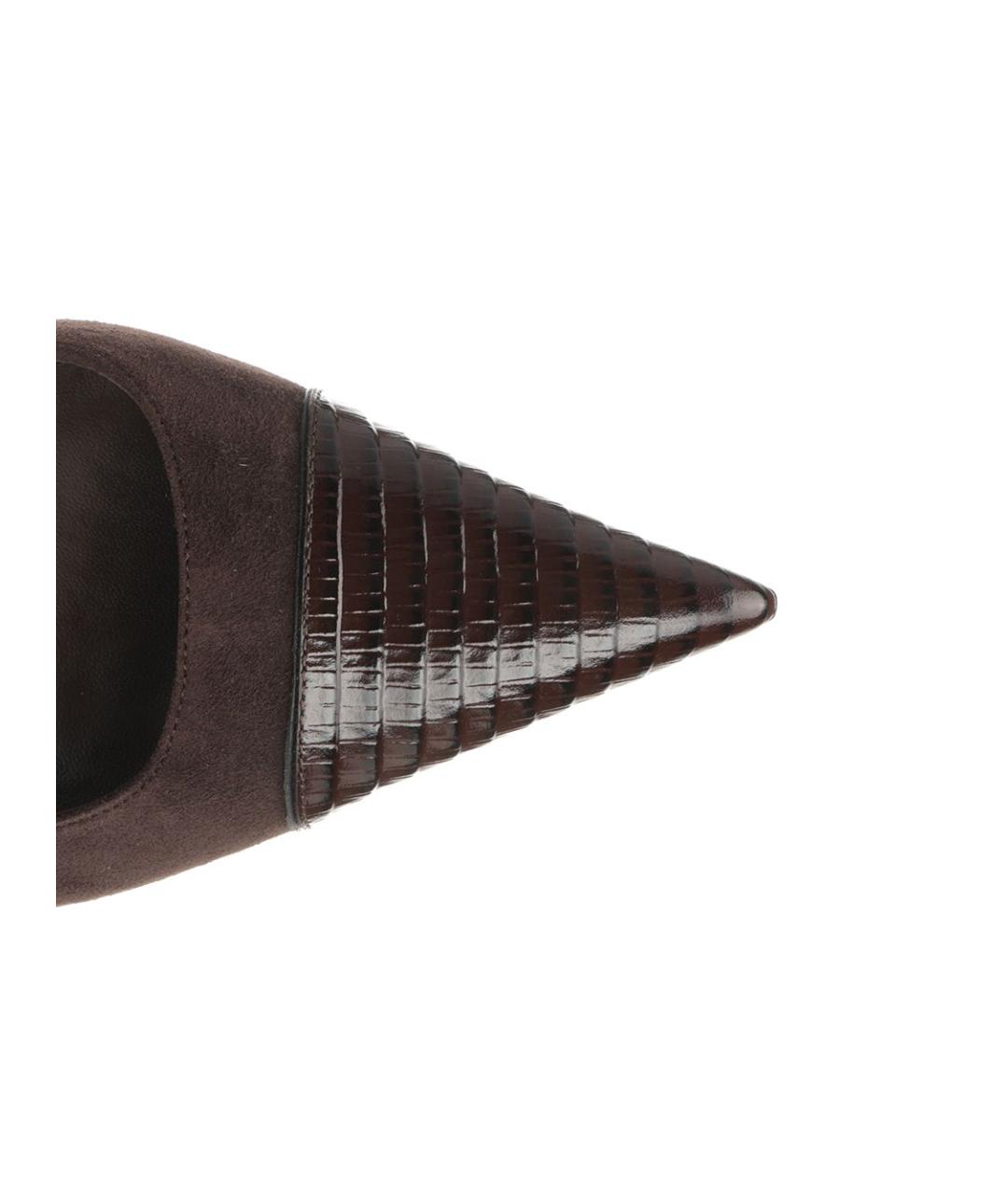 PARIS TEXAS Коричневые кожаные туфли, фото 4