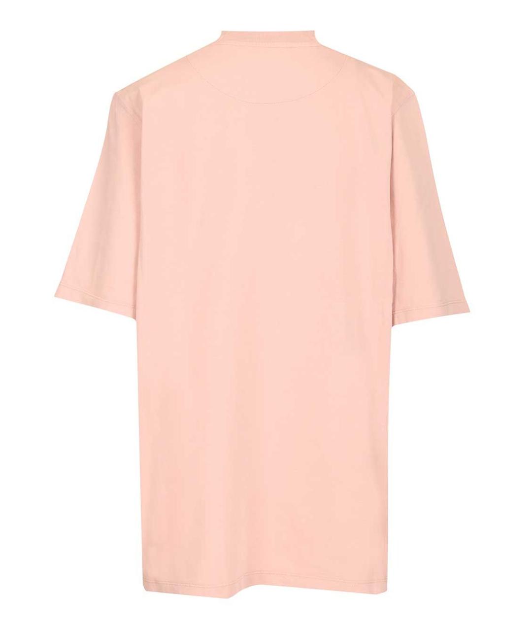 THE ATTICO Розовая хлопковая футболка, фото 2