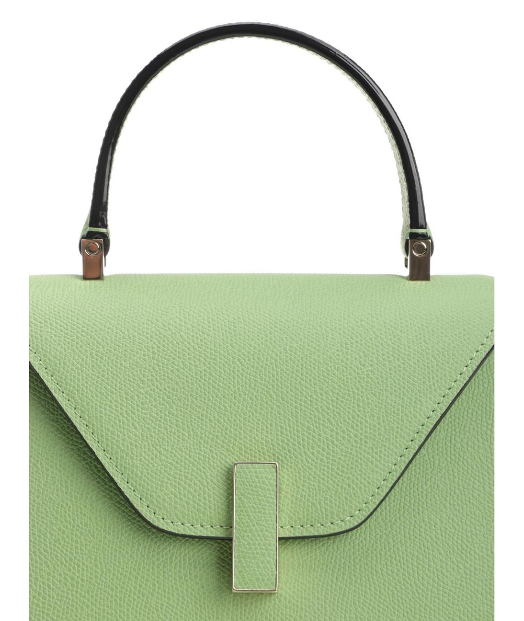 VALEXTRA Зеленая кожаная сумка тоут, фото 5