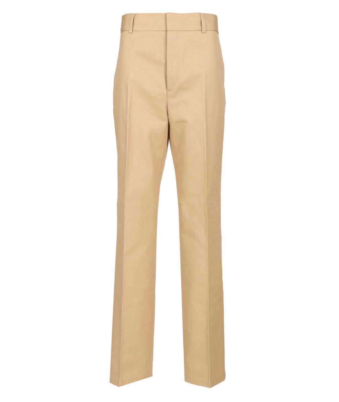FILIPPA K Бежевые хлопковые прямые брюки, фото 1