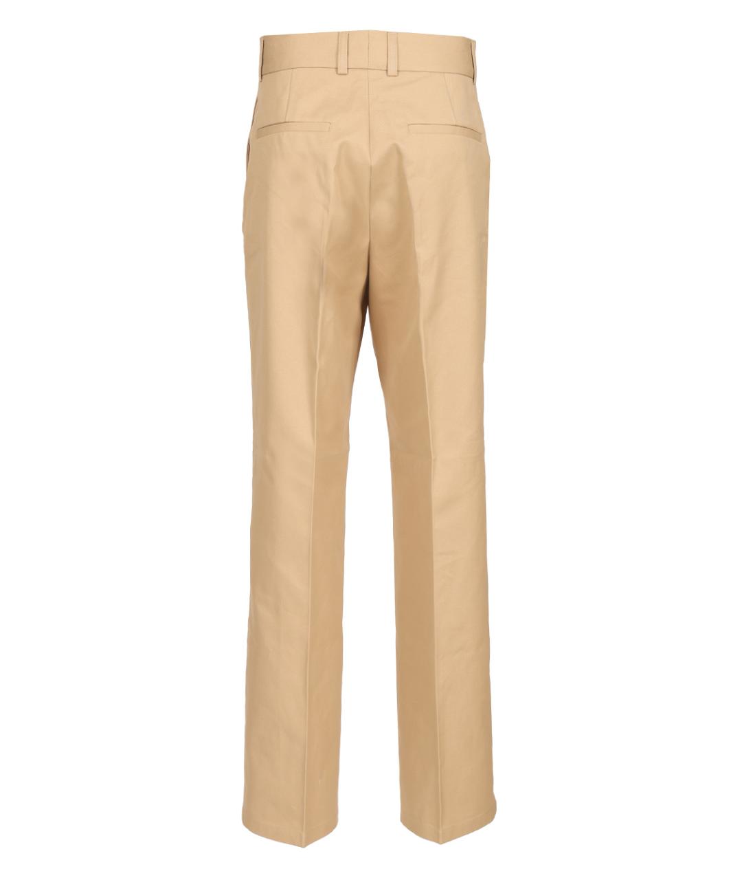 FILIPPA K Бежевые хлопковые прямые брюки, фото 2