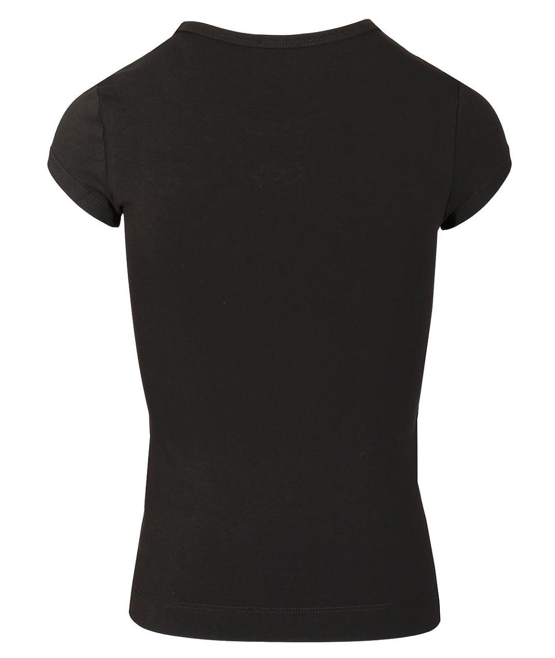 DIESEL Черная хлопко-эластановая футболка, фото 2