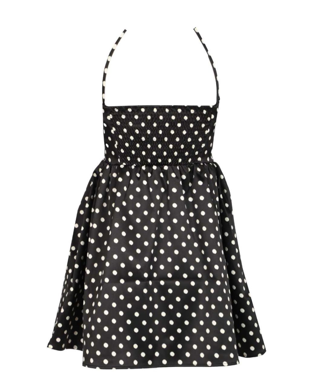 GANNI Черное полиэстеровое повседневное платье, фото 2